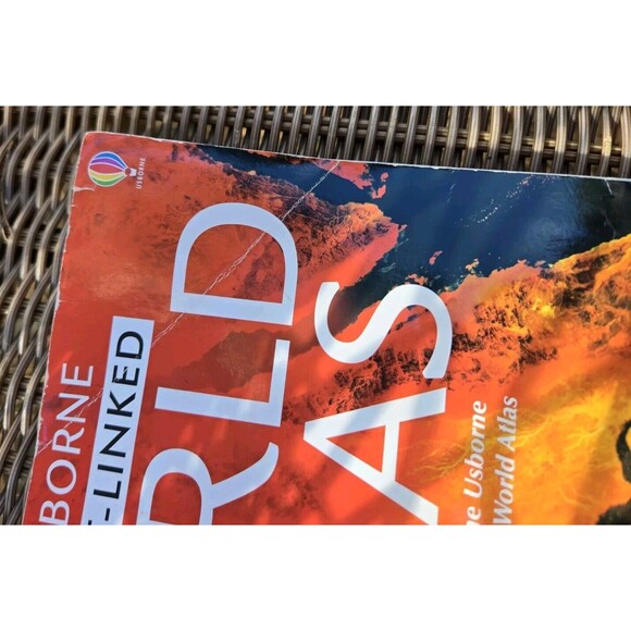 The Usborne Internet-Linked Childrens World Atlas Book Homeschool Learning Learn - Picture 6 of 9